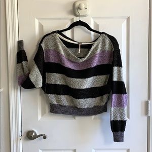 Free People Candy-land Striped Sweater